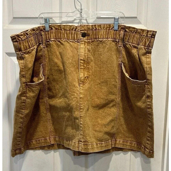 NWT Universal Thread Rust Jean Skirt Womens Size 28W‎ 50x21 Stretch 12-29074 - Picture 1 of 9